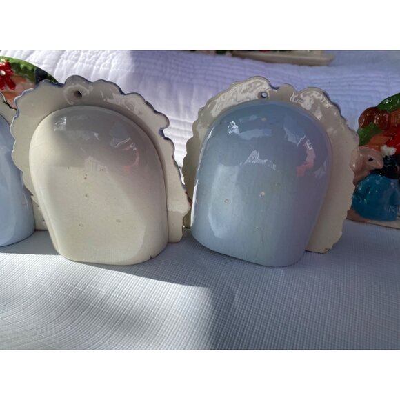 Chistmas Ornaments Hand Crafted Vintage Nativity, Tree, Snowman,Dog,Cats 9pc - Picture 10 of 11